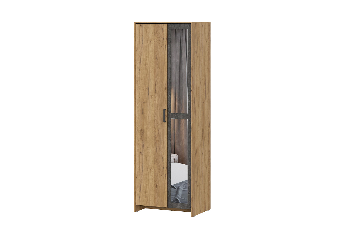 Шкаф 2-х створчатый "МСП 1" (Камень темный/Дуб золотой)